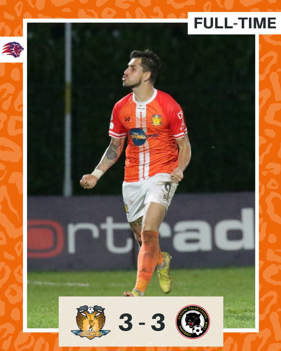 HougangUnited's tweet photo. All square at full-time.
HOU: Shawal 8’, 40’, Pedro 90’
TPU: Bennett 25’, Shodai 30’, Reo 31’ (Pen)
#HGFC #1H1H #SPL #HOUTPU https://t.co/TOSDqnoa7E