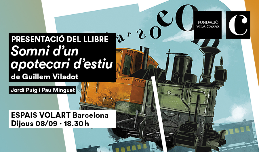 vilacasas's tweet photo. ⚡️#ACTIVITATSFVC
Els #EspaisVolart acullen la presentació del llibre “Somni d'un apotecari d'estiu” de #GuillemViladot.
🎤 Amb #PauMinguet, director de ‘Lo Pardal’, i #JordiPuig, director editorial de Comanegra.
📍Dijous 8 de setembre a les 18:30h. https://t.co/hmZQuNhNcj