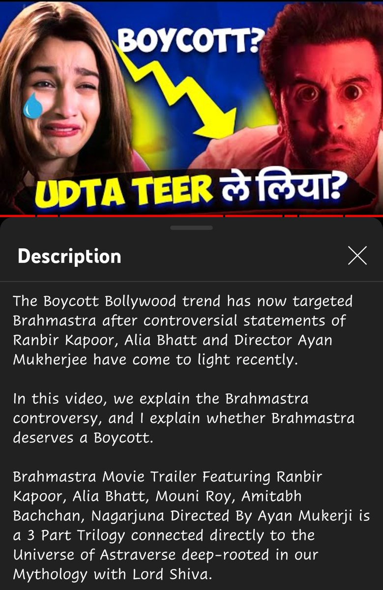 gosawi_a's tweet photo. Enough Reasons are available to Boycott #AntiHindu #BusinessModel of #Bollywood.
#BoycottbollywoodCompletely #BoycottBramhastraMovie #BoycottBollywoodForever #BoycottBollywood #Urduwood
#AntiHinduAgenda #Brahmastra #BoycottAliaBhatt #BoycottKaranJohar #BoycottDharmaProductions https://t.co/q8iFOHapaU