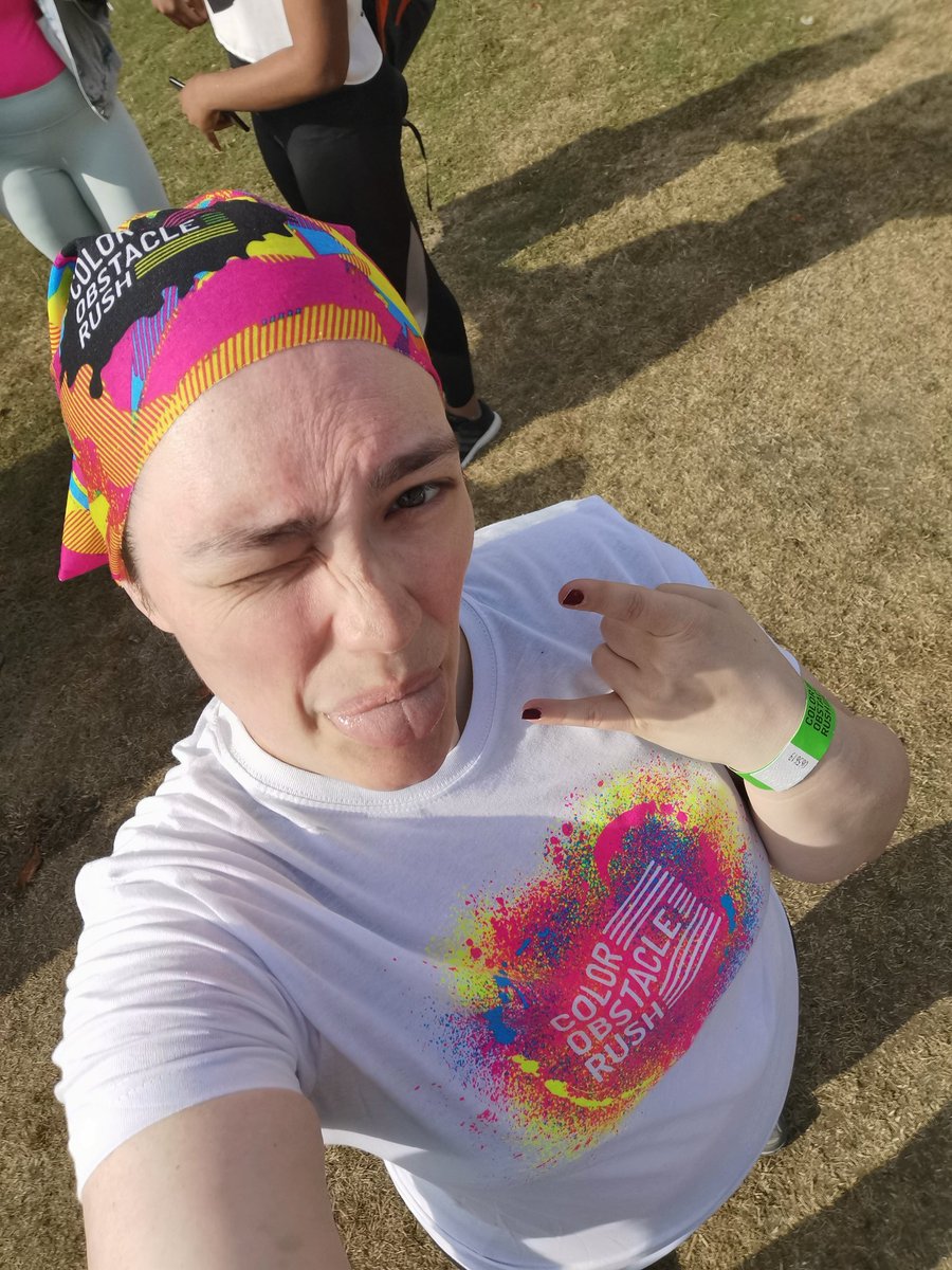 VDLesken's tweet photo. It was so much fun #ColorObstacleRush
After 5 weeks of intense pain and problems with my fibromyalgia I was afraid that all the hard work I had put into this with would have been for nothing.
But I frigging did it! ๐ฅบ๐ฅณ
#chronicillness #ChronicPain #NieNeuteNiePleuje https://t.co/8AyuCGPIB4