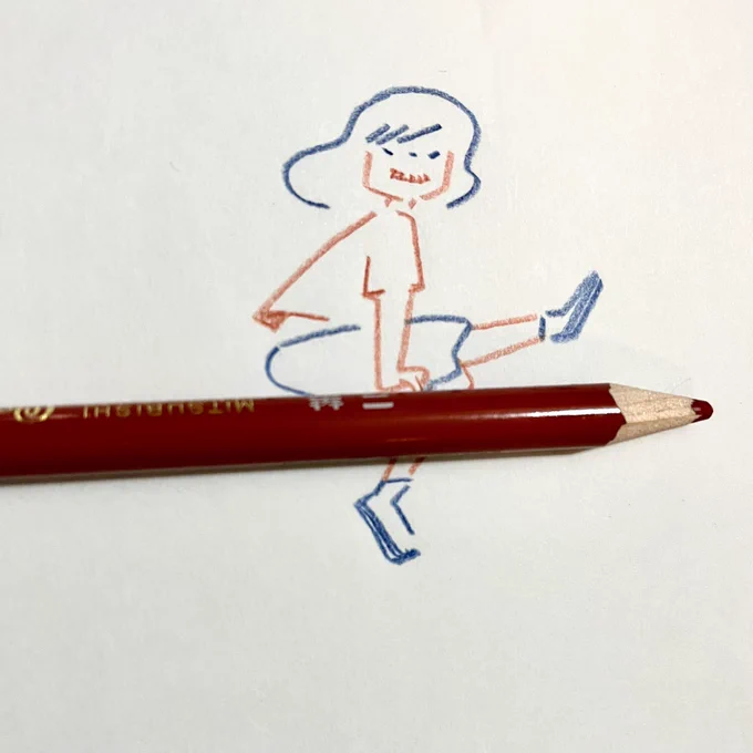 旅から帰ってきてやっと落ち着いて、お仕事もがんばります。たくさん歩いたので、疲れはまだまだ残ってますが絵も描きます。顔がニヤついてはしゃいでる。 