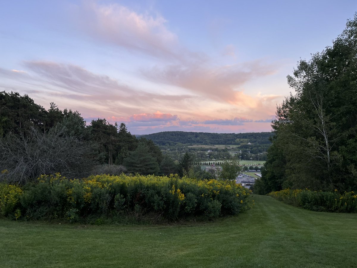 Early morning view from <a href="/ColgateXCTF/">Colgate Track & Field and Cross Country</a> Harry Lang Invitational