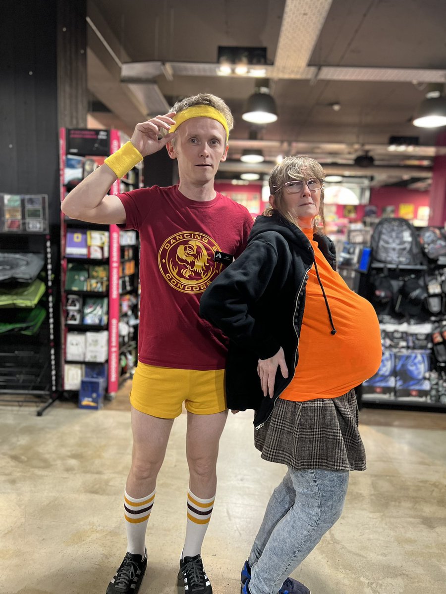 hmvColchester's tweet photo. It’s #invasioncolchester today and what an AMAZING days it’s been! Our team have all dressed up for the occasion —make sure to pop in and say hi! We can’t wait to see your costumes 🥰 https://t.co/wxLoyMLlw1
