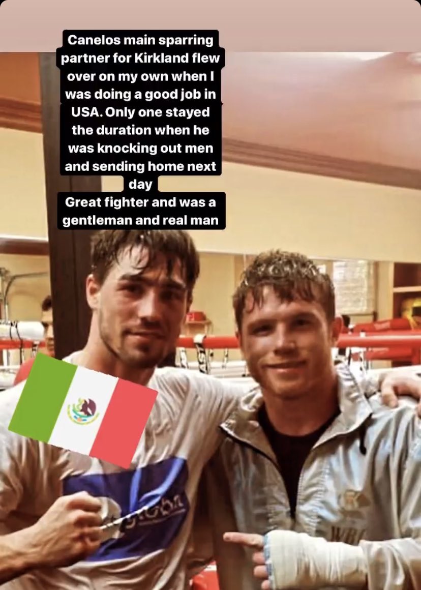 Went over on me own and was Canelos main sparring partner for Kirkland few years ago.  Stayed the duration when he was sending people back after KO them.