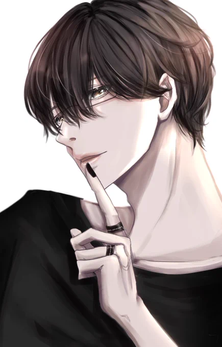 内緒だよ?#イラスト #illustration 