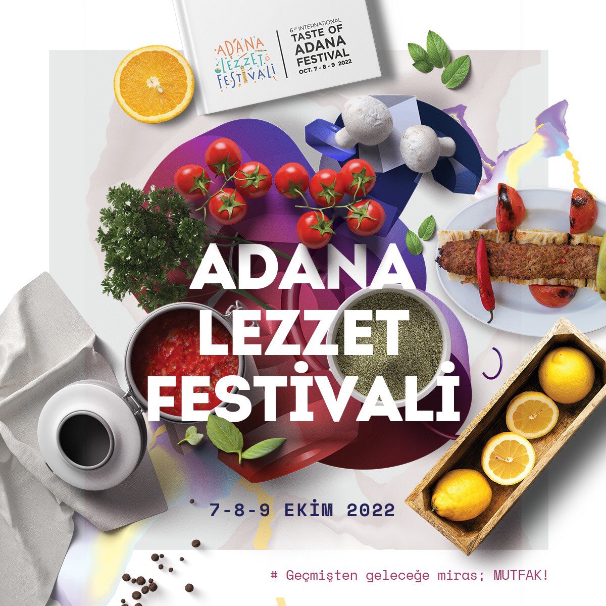 Zengin mutfağı, tadına doyulmaz lezzetleriyle bir tutkudur #Adana.
Adana’yı doyasıya yaşamak için 7-8-9 Ekim’de 6. Uluslararası Adana Lezzet Festivali’mize bekliyoruz.

<a href="/Adanalezzetfest/">AdanaLezzetFestivali</a> 

#AdanaLezzetFestivali #LezzetFestivali  #Festival #2022AdanaLezzetFestivali
