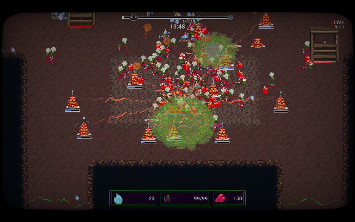 GiovanniBaller3's tweet photo. As you can see, for this #screenshotsaturday I want to show something new: The Cave stage. 
Perfect addition for the next sales.

Wishlist, buy, support us on steam!
https://t.co/ShoCRc3YmZ 

#indiegame #gamedev #indiedev #roguelike #bullethell #GodotEngine #gaming #indiewatch https://t.co/tAOu4zBMgr
