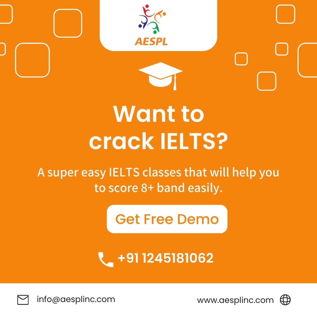 theaespl's tweet photo. Want to score 8+ Bands in IELTS exam? start Preparing for IELTS with AESPL & score 8+ Bands in first attempt.
.
.
#ieltsspeakingtest #ieltstechniques #ieltsgeneraltraining #ieltsreadingpractice #ieltstipsandtricks #ieltsspeakingassistant #ieltslearning #ieltslearning https://t.co/O3fDIySQRN