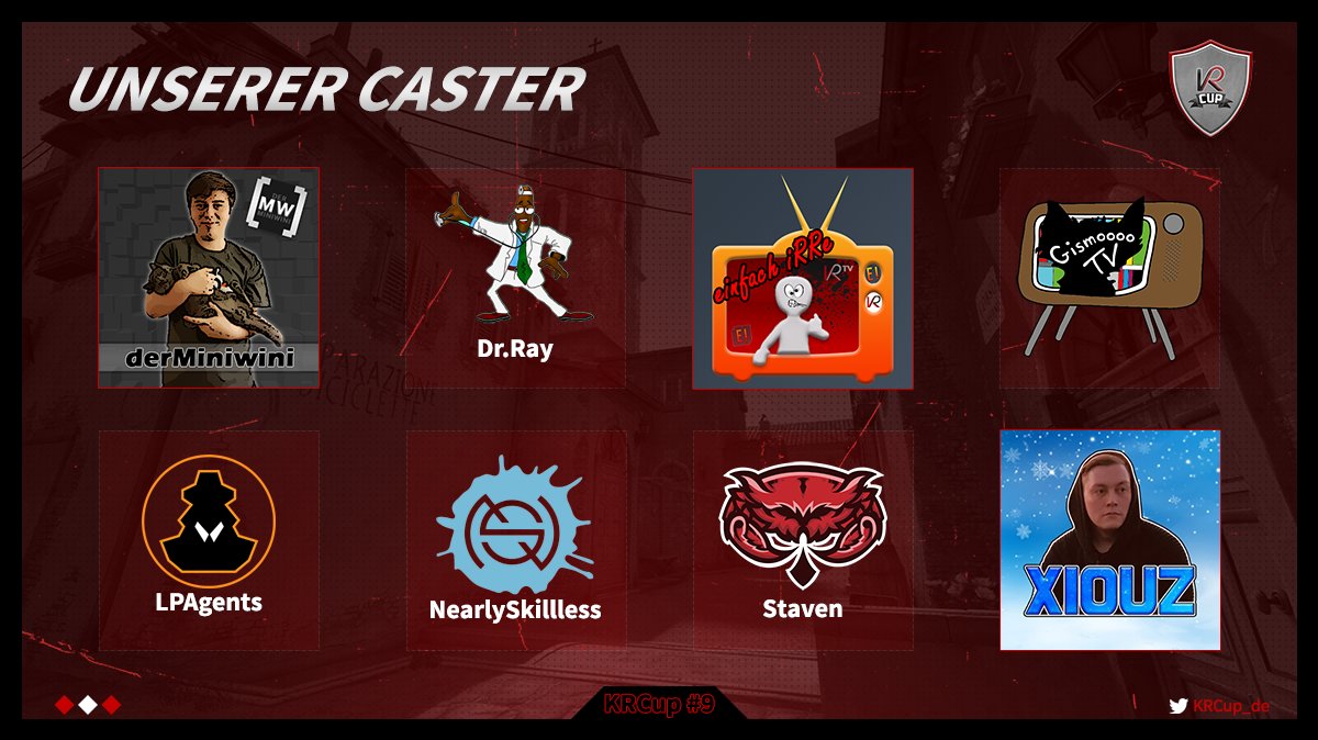 KRCup_de's tweet photo. Unsere Caster für den KRCup CS:GO #9 https://t.co/VxIm09ITgO