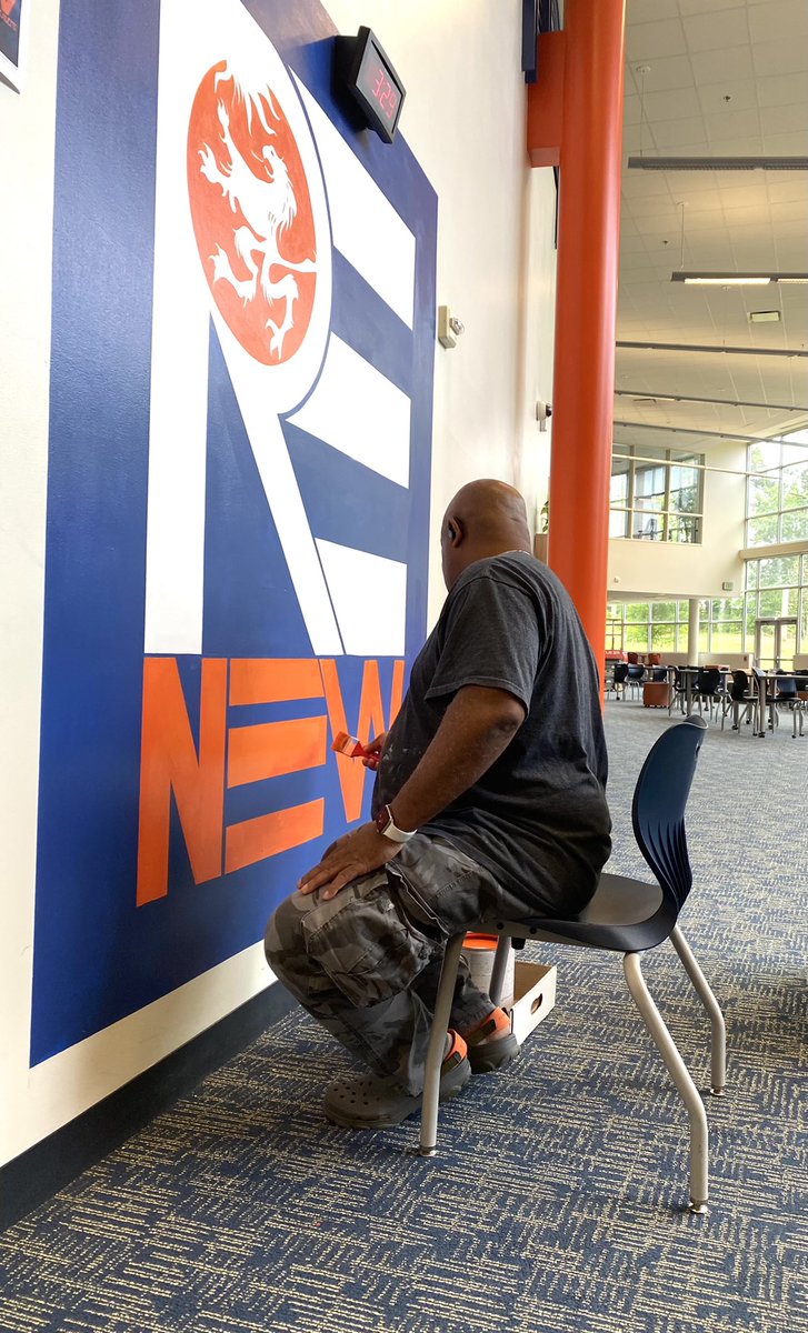 Learning In Color (@learningincolor) on Twitter photo We’re so thrilled to see that the students are enjoying the logo artwork and beautiful school paint colors 💙🧡that we added to the library @JLIAPRIDE <a href="/JLewisInvictus/">JLewisInvictus</a> *artwork by Gerald Ivey We’re so thrilled to see that the students are enjoying the logo artwork and beautiful school paint colors 💙🧡that we added to the library @JLIAPRIDE <a href="/JLewisInvictus/">JLewisInvictus</a> *artwork by Gerald Ivey