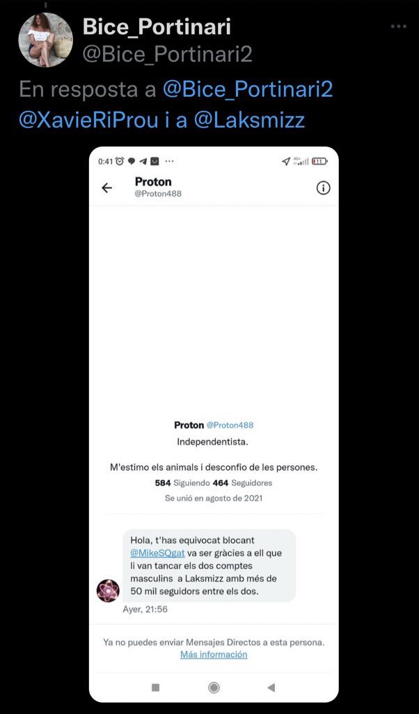 Montse_NYC's tweet photo. El brut del #MiquelMagnum, actual @ MikeSQgat, dient q és de FDP parlar malament d’altres x DM
Doncs #ZASCAPAM,
—Tu deus ser un dels #Fillsdeputa x vantar-te d’haver xapat els ctes d’un amic i a sobre difamar-me dient q sóc jo,
x DM amb aquesta noia a qui assetges i et bloca‼️ https://t.co/1yddMaGge4
