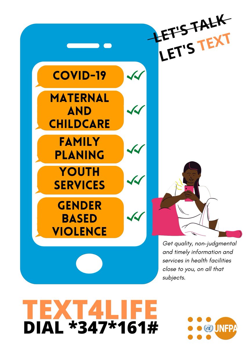 IbomYouth4SRHR's tweet photo. 2/ Violence & other Sexual and Reproductive Health Problems for prompt & professional clinical intervention & management?
The #Text4Life platform is back stronger than before! 💪💪
Check e-flier below for more details👇👇
Cc: @UNFPANigeria
@GlobalSpotlight
#RippleProject https://t.co/I89VNxVnGC
