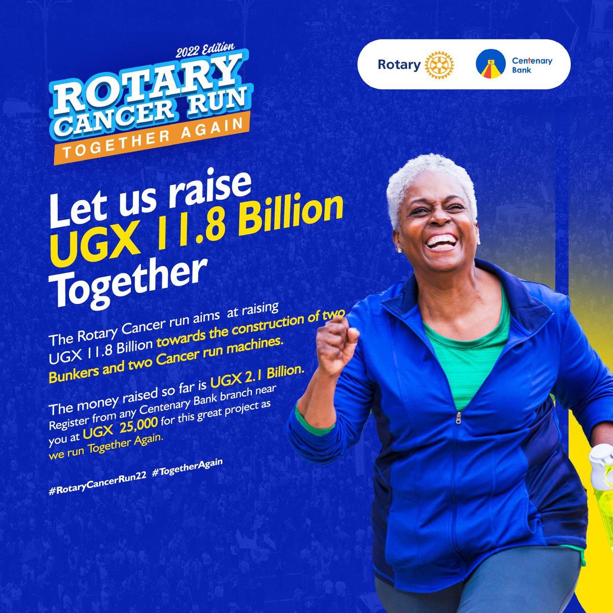 At our recent #CitehTuesdays we officially launched the #RotaryCancerRun22 to show how determined and motivated we are, to be a part of this great initiative. An initiative geared at finding sustainable ways to enable cancer treatment. With just a few hours left,….💃 ….1/4