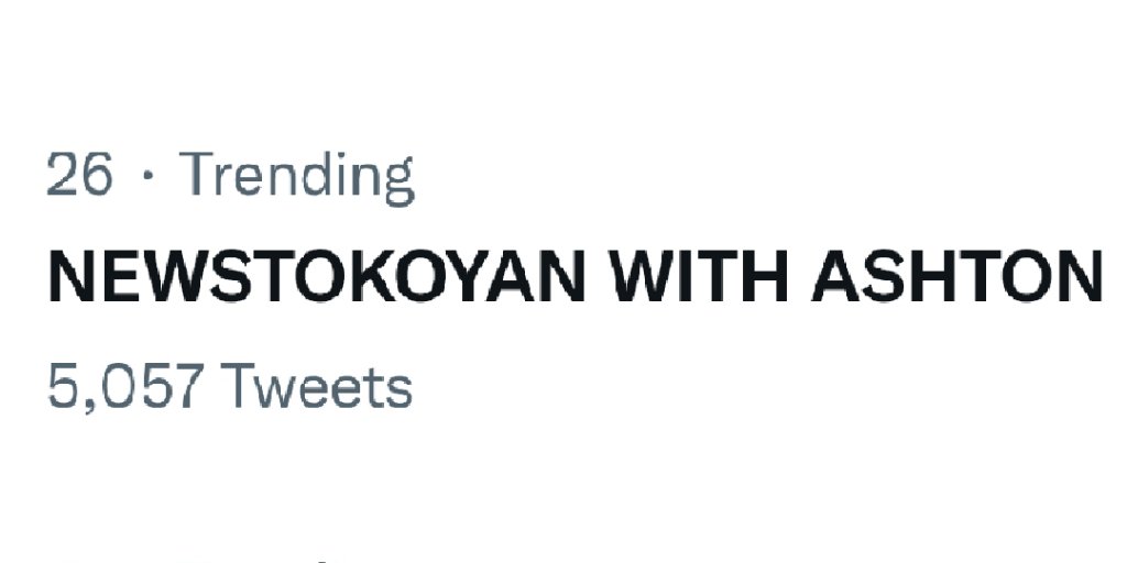 TEAMASHTEFOFC's tweet photo. Five thousand fifty seven tweets unlocked and currently at top twenty six!Good job guys!

NEWSTOKOYAN WITH ASHTON https://t.co/dVIGYwhrkF