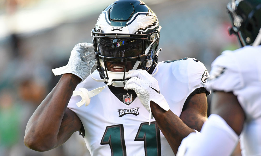 DLFootball's tweet photo. Optimisery: The Case for and Against AJ Brown in Philadelphia

How will AJ Brown's move to Philadelphia affect his fantasy output moving forward?
  
https://t.co/ZDeUf0NLQH https://t.co/MNXXyJGcHb