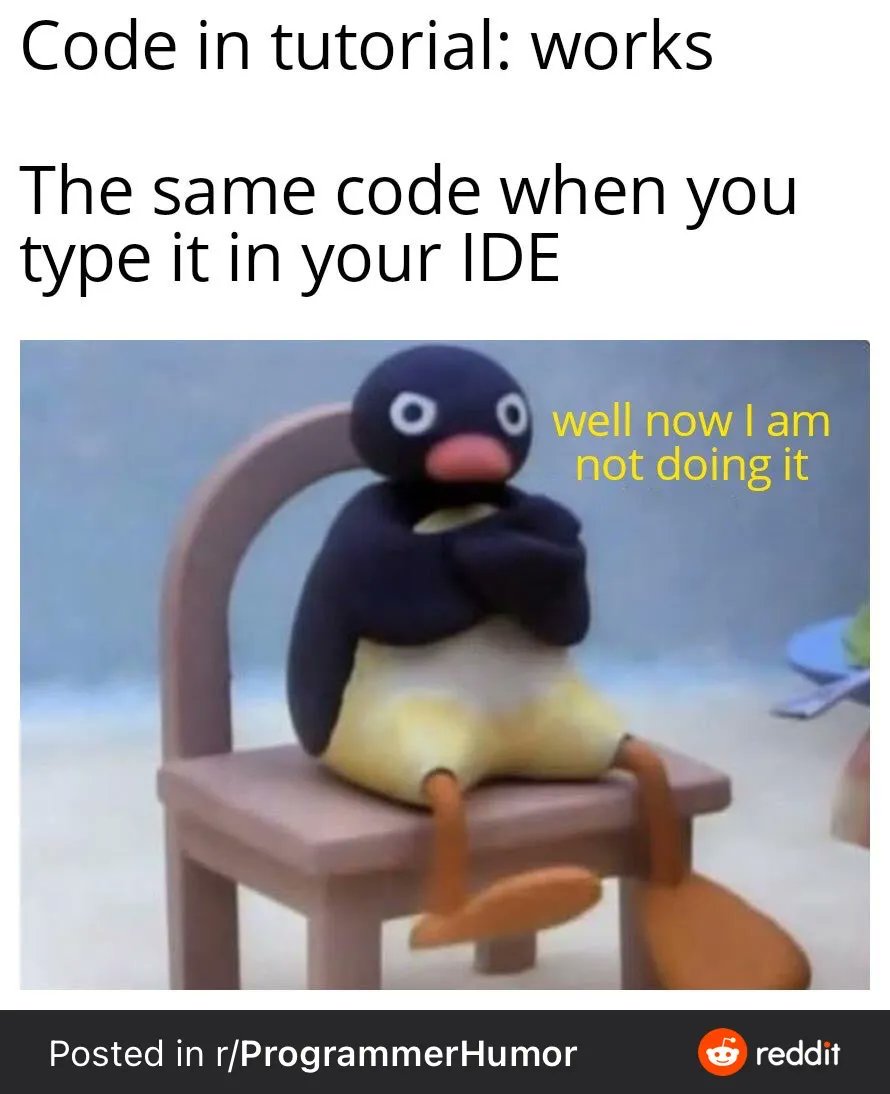 ProgrammerLove's tweet image. It just keeps happening 😅🤣
#webdeveloper #programmer #iloveprogramming #javascript #html #mysql #php #softwereengeneering #developer