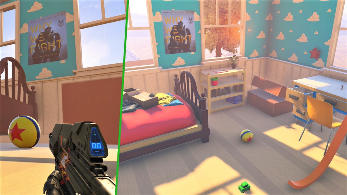 purexbox's tweet photo. Forge mode is looking absolutely insane 😲😲 (Image: @RedNomster) https://t.co/XyuT959KIo #Repost #Xbox #HaloInfinite #ToyStory #ForgeMode https://t.co/EXGWzxWg6m