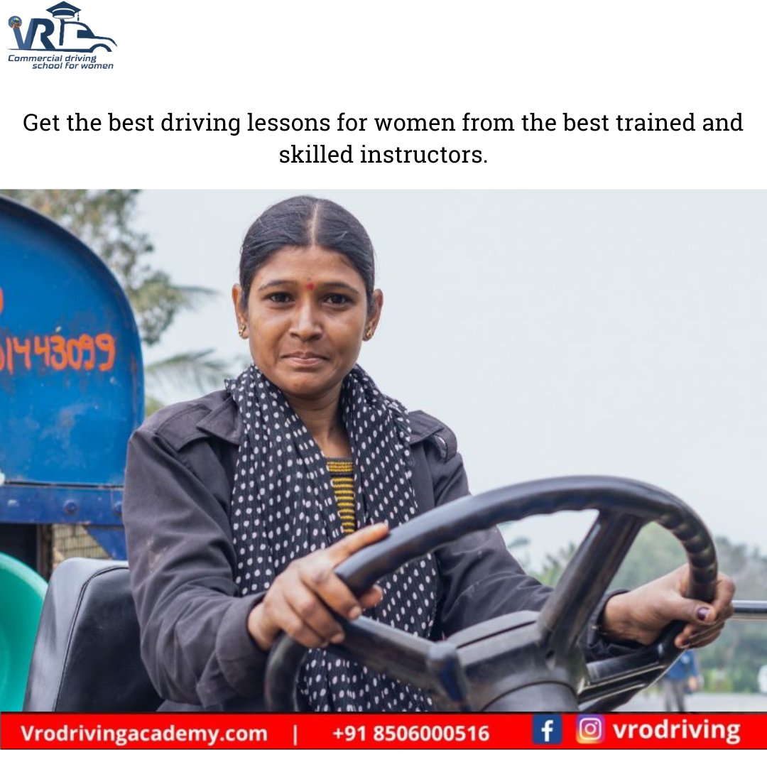 Vrodriving's tweet photo. Get the best driving lessons for women from the best trained and skilled instructors and increase your chances to pass the driving test at your first attempt.

Contact Us- +91 8506000516

#womendriving  #womenatwheels #womendrivers #heavyvehicles #vrodriving https://t.co/JLWYbGSymM