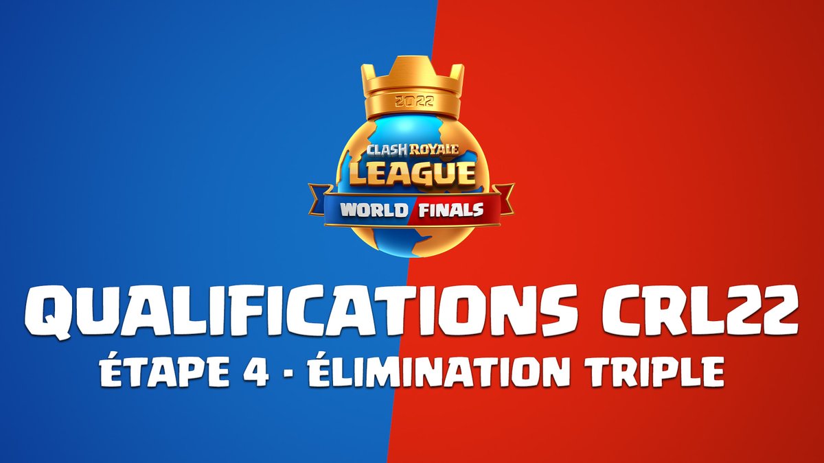 ClashRoyaleFR's tweet photo. L'étape 4 des qualifications de la #CRL22 commence dès maintenant !

Qui fera partie des 16 joueurs qualifiés pour la prochaine étape ?

Découvrez-le en direct sur 👇

📺 https://t.co/7NXcwz0CSD &amp; https://t.co/Cctfa1lD52 🔴
🎙️ @AshtaxYT &amp; @Ouahleouff_Just https://t.co/3dmemlwSjf