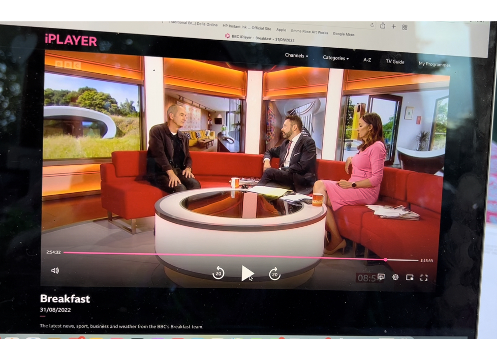 My SUNSET commission for Chesil Cliff House featured on BBC1 Breakfast news.  Will be on the new Grand Designs series soon.