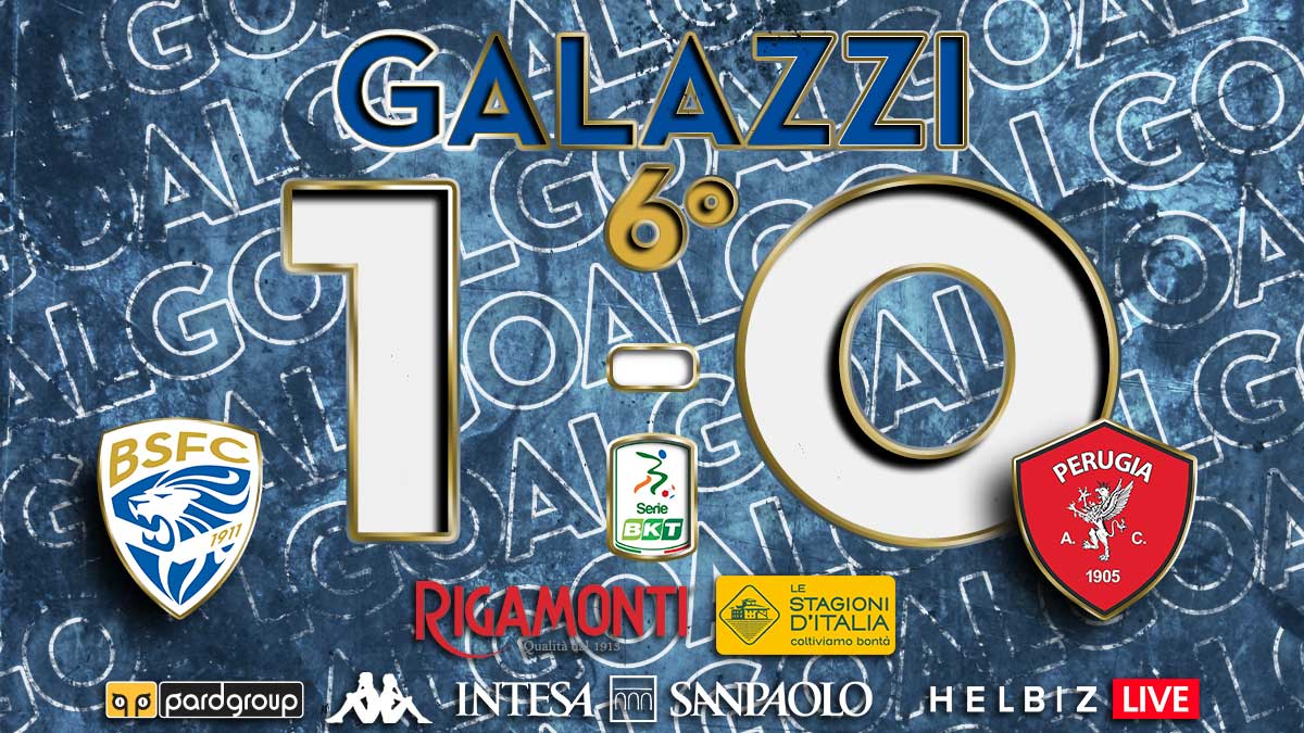 BresciaOfficial's tweet photo. β½ π₯
| GOLLL!!!
Al minuto 6Β° Galazzi segna per il Brescia.
Brescia π Perugia 1 - 0
#BREPER
#SerieBKT
#ForzaBrescia π΅βͺπ¦ https://t.co/Ez9njSsP9r