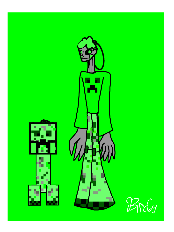 GNamdin's tweet photo. Creeper Eloni 
#Minecraft #Minecraftcreeper #Nostraightroads #NSReloni #NSR1010 https://t.co/QbkZEcWh8h