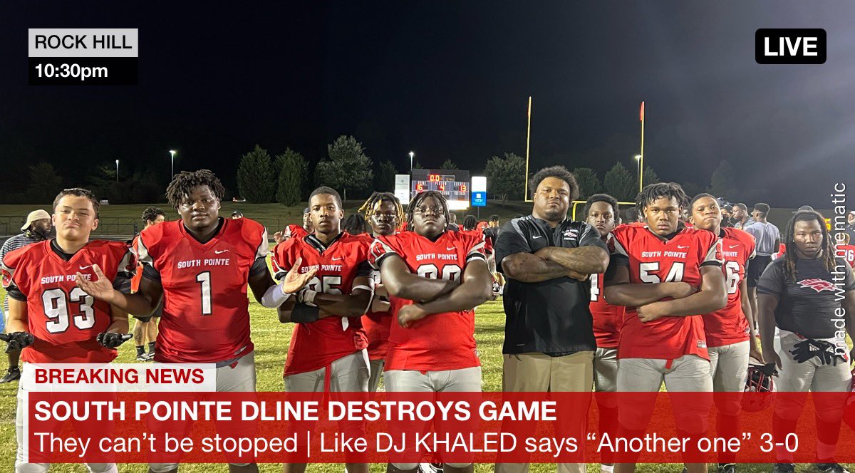 Geralddixon44's tweet photo. WE COMING ALL YEAR‼️ I LOVE MY GUYS WILL GO TO WAR BEHIND THEM #3-0 #DLINE #DOMINATE #Partyinthebackfield  @FootballSPHS https://t.co/n6fXOx4Uq8
