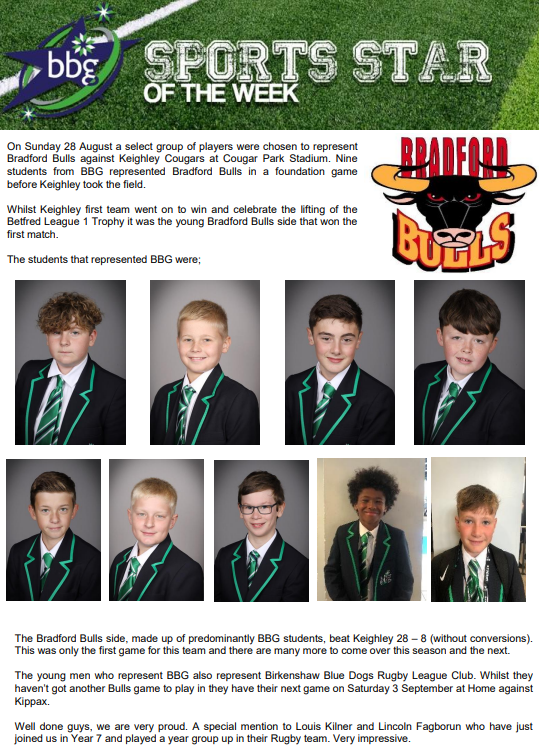 BBG Academy on Twitter "A huge apology to Sam Haley who was missed