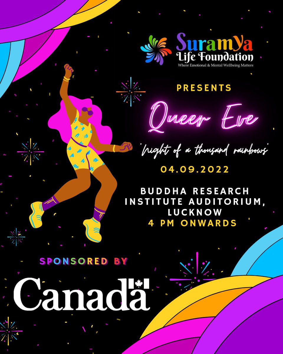 LifeSuramya's tweet photo. We are extremely elated and grateful to have The High Commission of Canada in India @CanadainIndia as our Event Sponsor, their constant efforts towards a more inclusive and sensitive society inspires us to continue our work 😇.

@HCCanIN @freetobeme_ca #Canada4Pride #FreeToBeMe https://t.co/prCY1ckzp7