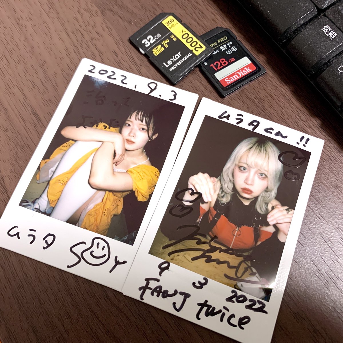 ヲタクキタク〜(*°∀°) 」☆ ピンでお願いしたチェキのポーズ、何だろ