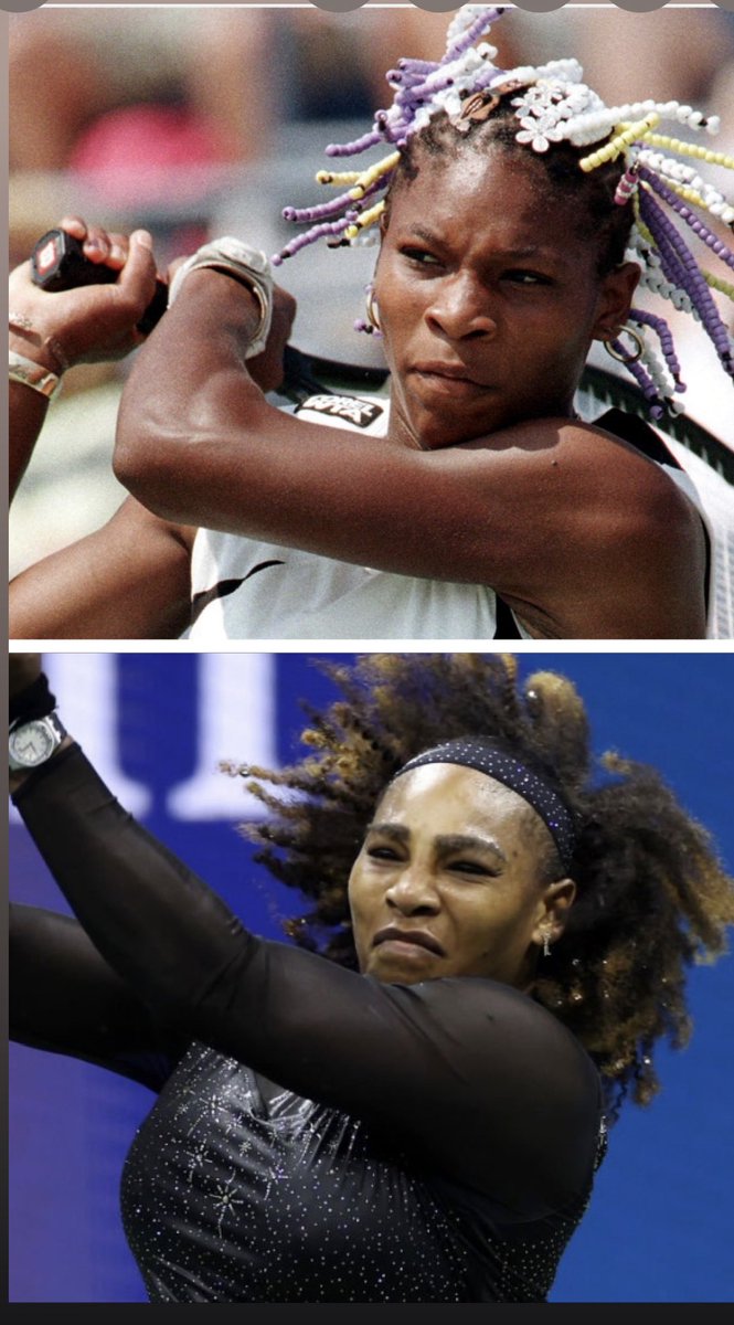Serena Williams has been a professional tennis player for more than 65 percent of her life. 

Her career lasted 26 years, 10 months and six days. 

Her first match. Her last.