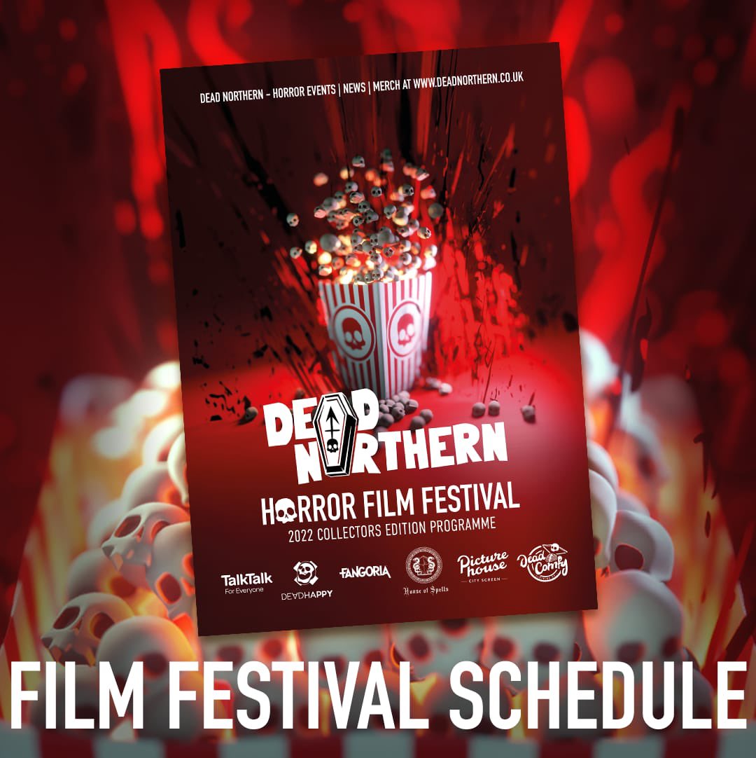 🔥FESTIVAL SCHEDULE IS LIVE 🔥 

For this years fest, with amazing features, shorts, Q&amp;As and live events there is something for everyone!!

You can also read our full digital festival programme 👇

deadnorthern.co.uk/2022-festival-…

#deadnorthern #horror #york #horrorfilmfestival #lineup