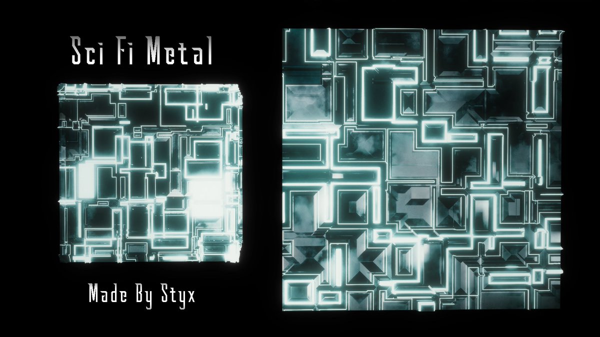 StyxVisuals's tweet image. Practiced Texturing, made this sci fi metal texture!