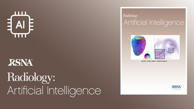 What's new in radiology #AI?  Check out our most recent articles! pubs.rsna.org/journal/ai #ML #MachineLearning #Radiomics