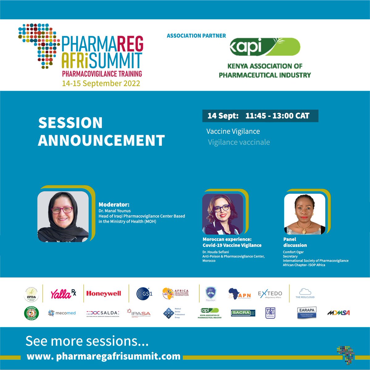 AfriReg's tweet image. Stay tuned for the upcoming session for AfriSummit&apos;s Pharmacovigilance Training 2022: &quot;Vaccine Vigilance&quot; 
Register Now: lnkd.in/eYd4ZPy
 
#regulatoryaffairs #PVTraining #pharmacovigilance #pharmaceuticalindustry #pharma #pharmaceuticalindustry #pharmaceutical #Africa