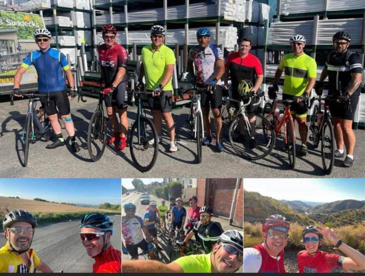 LondonBroncosRL's tweet photo. 11 cyclists, including the @LeighCenturions chairman, are currently cycling all the way to London from Leigh all in aid of @lifeforakid #lifeforakid 

Please offer some support for them by donating on the link below ⬇️ ⬇️

https://t.co/VtJYAANtuC https://t.co/fjj4oiXspi