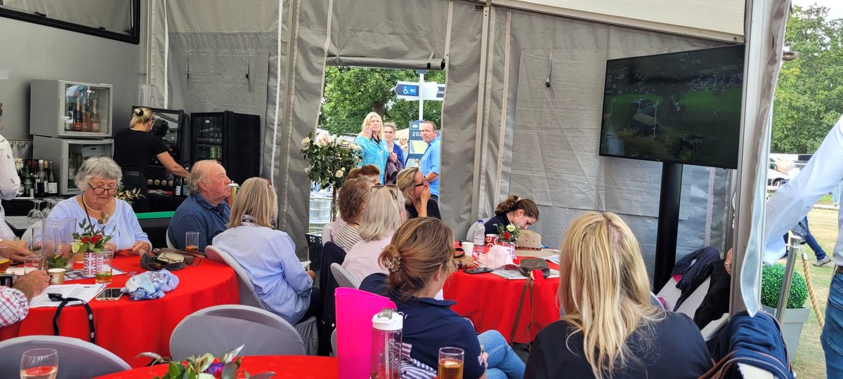 Busy day of viewing at the Land Rover Burghley Horse Trials in the EHOA tent this afternoon