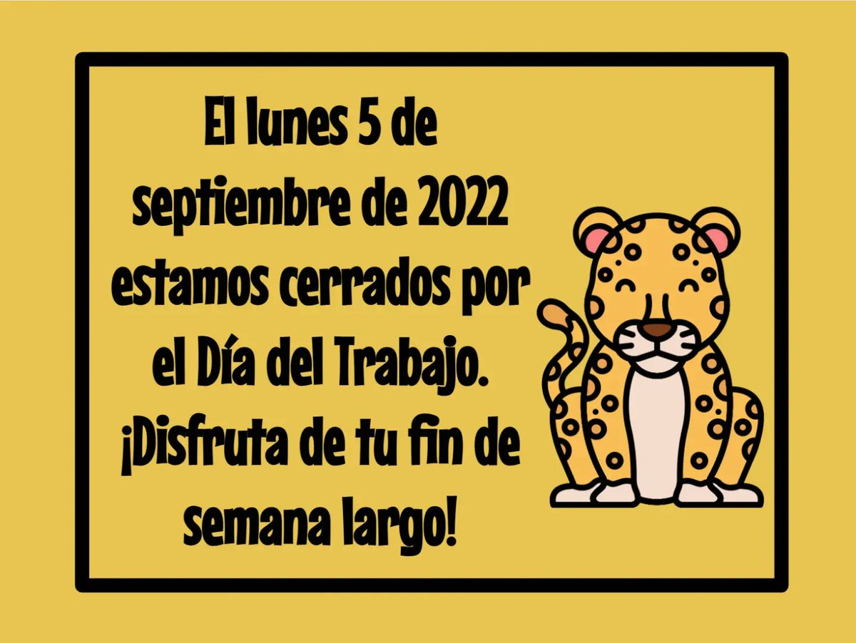 Enjoy your long weekend, students! You worked hard this first week; you deserve it!