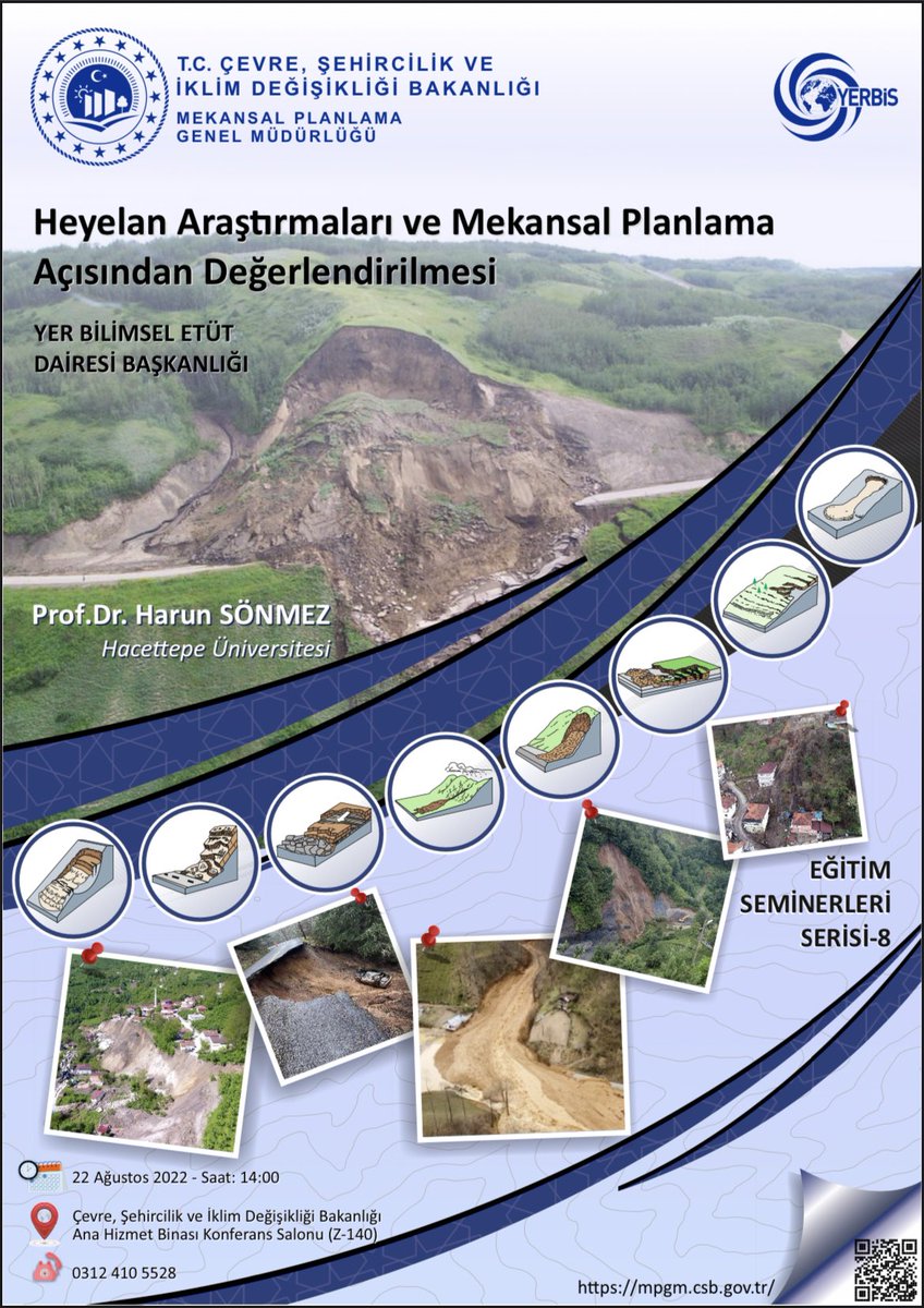 Mekansal Planlama Genel Müdürlüğü Yer Bilimsel Etüt Dairesi Başkanlığı Eğitim Seminerleri Serisi-8