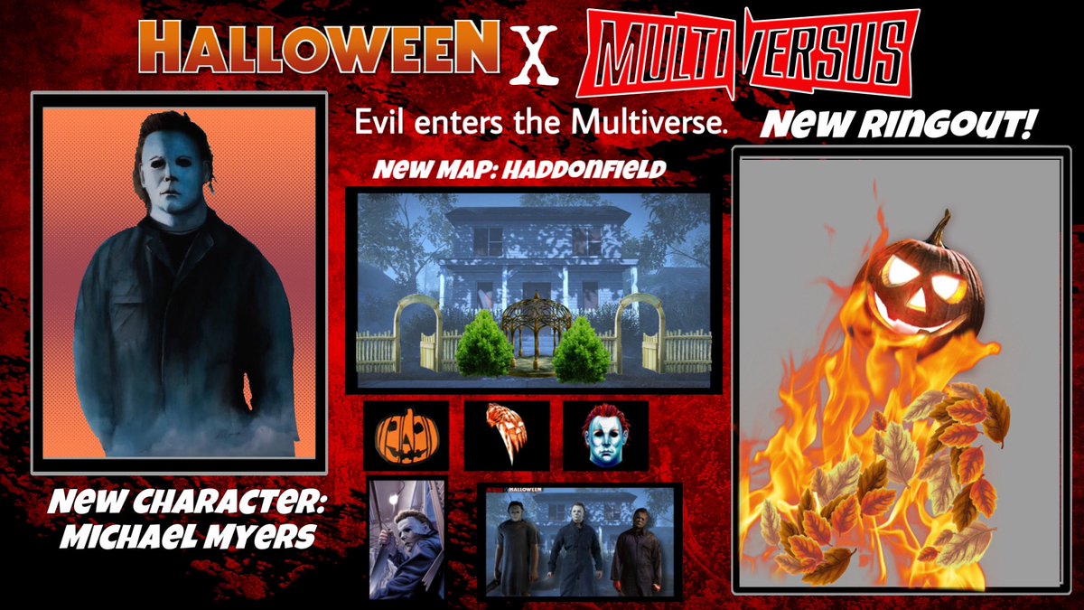 MyersforMVS's tweet image. Ladies and gentleman here it is..my concept for a Halloween x Multiversus collab! I hope you all enjoy it and please feel free to like! I put some time into this one! #Myers4MVS #HalloweenEnds #MultiVersus @Tony_Huynh @ncastlez