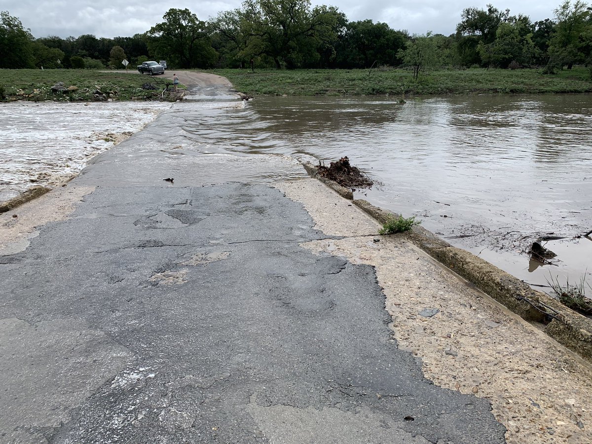 ColoradoBendSP's tweet image. The low water crossing at Cherokee Creek before entering the park is currently flooded and there is no access to the park at this time. Rangers will update once water recedes and access is available. #texasstateparks #turnarounddontdrown #coloradobendstatepark