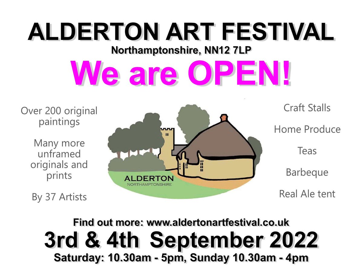 We are pleased to be supporting this years Alderton Art Festival which is open this weekend. good luck to everyone taking part.
<a href="/aldertonart/">Alderton Art Fest</a> <a href="/OldDairyFarmNN7/">Old Dairy Farm NN7</a> #madeinnorthamptonshire #hayrack20