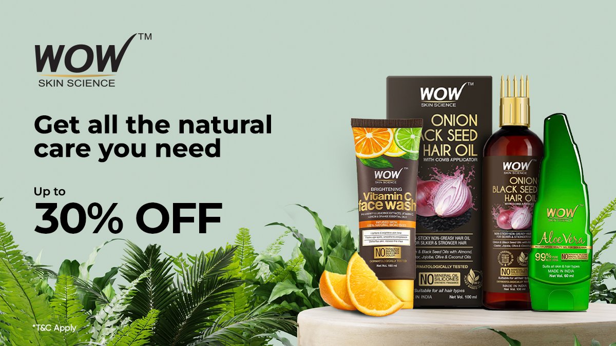 Dunzo on X: "Take care of your skin & pamper yourself with a special offer  on Wow Skin Science essentials! #skincare https://t.co/WJtZ509Ijq" / X