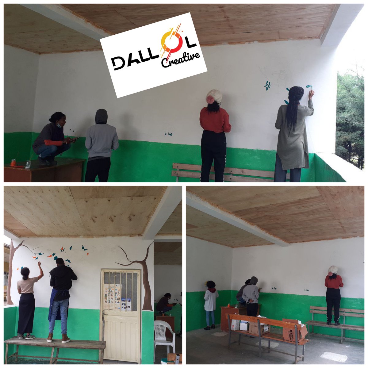 N4ED_Org's tweet photo. A new Early Childhood Development Corner (ECD corner) at the Lafto public health center. 
Special thanks to 
- Dallol Creative Arts for their magical art talent
- @AradaStore for the donated mats
- The volunteers from the health center and #N4ED 
#earlychildhooddevelopment #ECD https://t.co/GooqL6qM7U