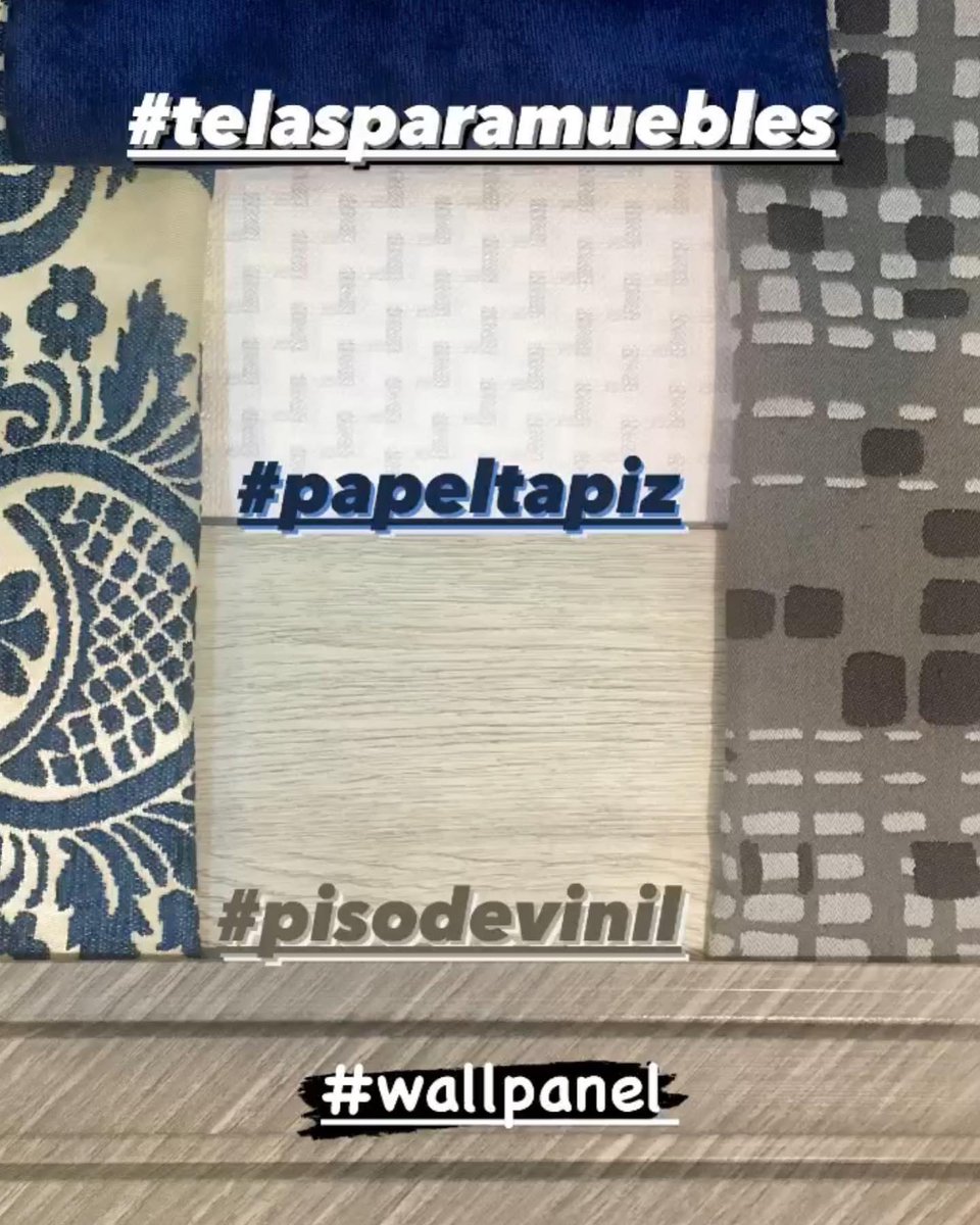 AbeDecorStudio's tweet photo. Proposición #combinaciondecolores  #combinaciondemateriales para #proyectodedecoracion  #telasexclusivas #telasparamuebles #telasestampadas #terciopeloazul #tapizados #cojinesdecorativos #abedecorstudio #decoramostuespacio #homedecorboutique #papeltapiz #pisosdevinil #wallpanel https://t.co/9nIvdmPL2O