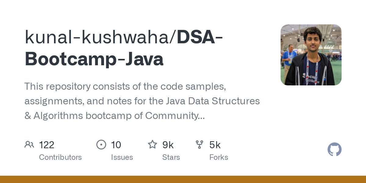 HandooHarshil's tweet image. I am happy to tell you that I will be starting my coding journey with Java language, course provided by @kunalstwt . This course was recommended to me by @Rohits9804 . I hope I can take its full benefit.
#100daycoding #codewithkunal #codingchallenge #java