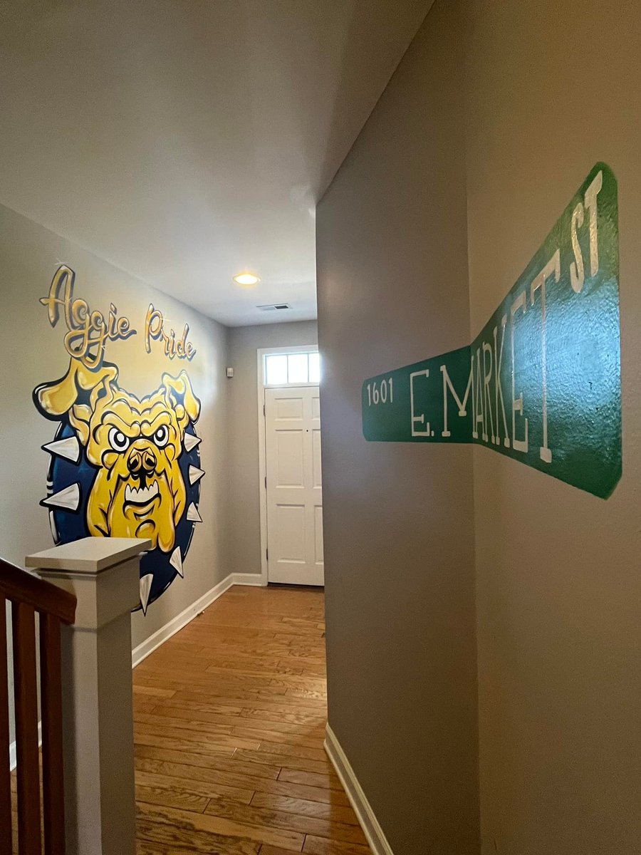 AggyAggie1891's tweet photo. This A&amp;T themed Airbnb🔥
📷: Ra'QuelBrown(FB)
https://t.co/VLRjM6eoJ2
#NCAT | #AggiePride https://t.co/SZO3BXKwur