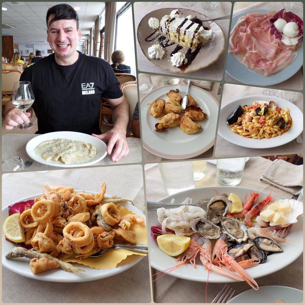 RickWesleymusic's tweet photo. Rick has lunch at IL SAGITTARIO restaurant in Polignano a Mare (Italy). 🍴😋🥂 #rickwesley #singer #songwriter #givemethenight #polignanoamare #restaurant #ilsagittario #lunch #rawham #burratine #sparklingwine #coffee #digestive #relax #wonderfullife #newlook #richkids #armani https://t.co/VeMfbXTTDU