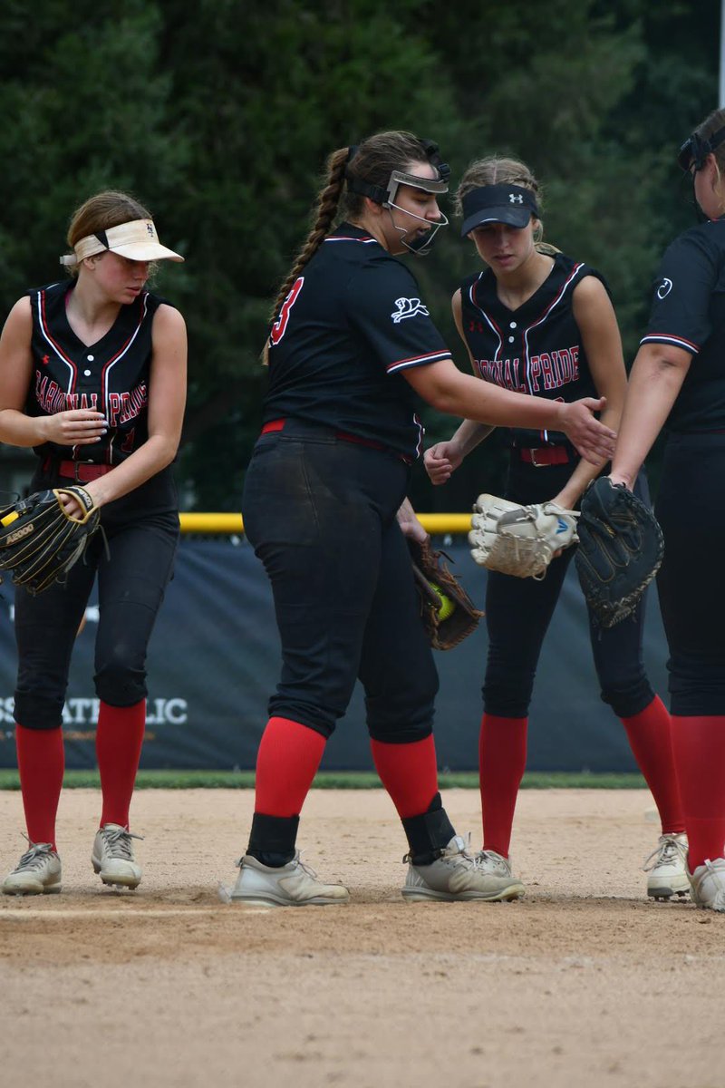 Cardinal Pride 10-0
Lindsay Bauer with W in the ⭕️.  Multiple hits by <a href="/brigid_mcgill1/">Brigid McGill</a>, <a href="/agnes_lampe/">Agnes Lampe</a> and <a href="/CordesRuby/">ruby cordes</a> and hits by <a href="/brooklyn_casey3/">Brooklyn Casey</a> Stella Kazor,  <a href="/kylietro1/">Kylie Troshynski</a> and Lindsay Bauer!