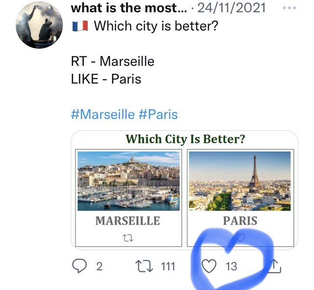 Georges_Edouard's tweet photo. @popular_club_ @13Marseyes They lost: even likers are 13! 😉
#ajamais1er https://t.co/Be58f4CLVw
